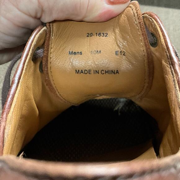 Johnston & Murphy Brown Leather Sheepskin Dress Shoes 10M Lace Up Waterproof XC4 main image 7